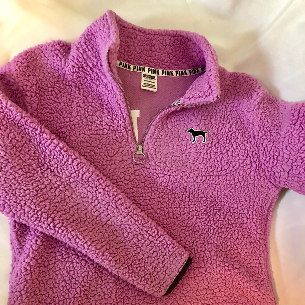Victoria’s Secret Pink Purple Sherpa Pullover